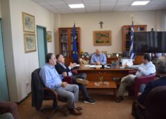 Επίσκεψη Υφυπουργού Ναυτιλίας στον Αντιπεριφερειάρχη Χίου,  Παντελή Βρουλή